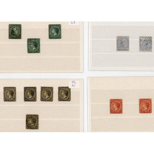 956 - 1881-95 mostly mint selection arranged on stockcards with some duplication including 1881 1d (2), 4d... 