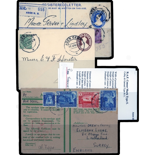 97 - 1900s to 1940s postal history collection, including 1903 picture postcard to London, 1925 registered... 