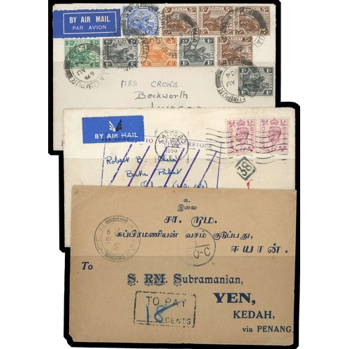 720 - 1900-1950s postal history collection, including 1900 Straits Settlements 8c cover to Holland, 1916 N... 