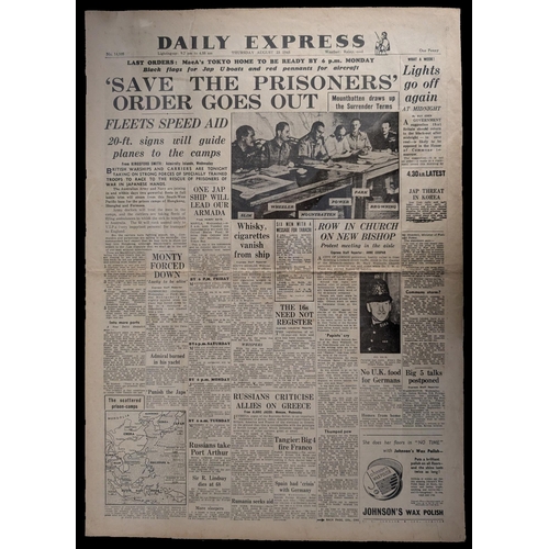 1182 - 1942-45 three newspapers comprising Daily Mirror Jan 10 1942 headed “Russians claim biggest advance ... 