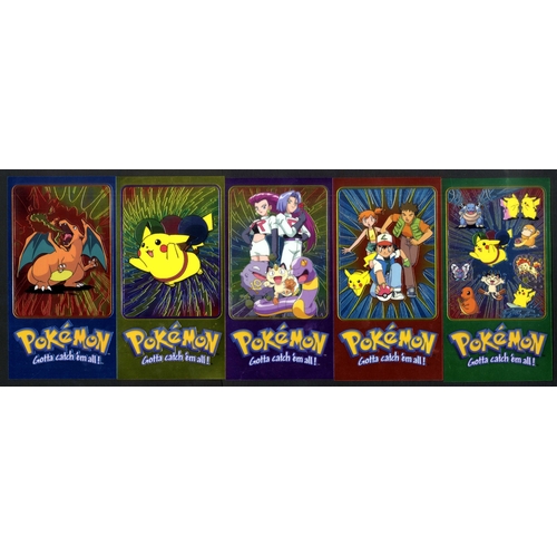 131 - Pokémon TOPPS Jumbo Stickers - TV Animation Edition Series 2 - 5/5 - This lot features the full five... 