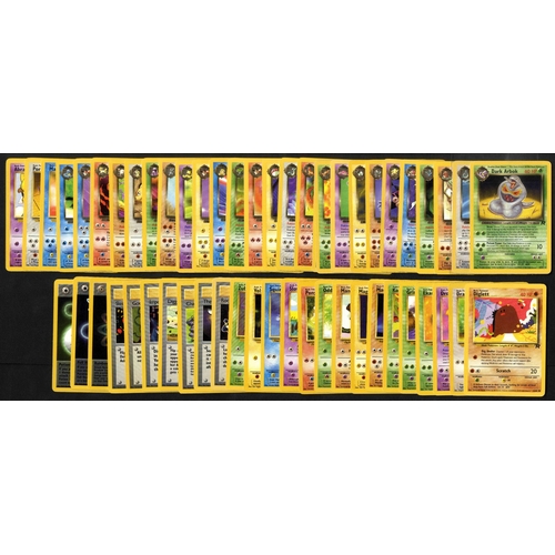 55 - Team Rocket 1999 - Partial Complete set - 10 Holos, 54 non-holo - This partially complete Team Rocke... 