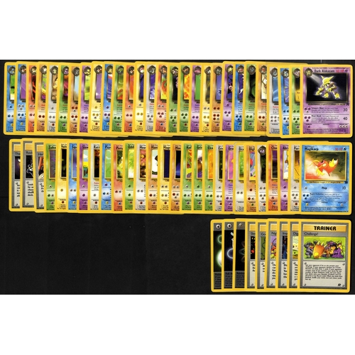 56 - Team Rocket 1999 - Partial Complete set - 14 Holos, 63 non-holo - This partially complete Team Rocke... 