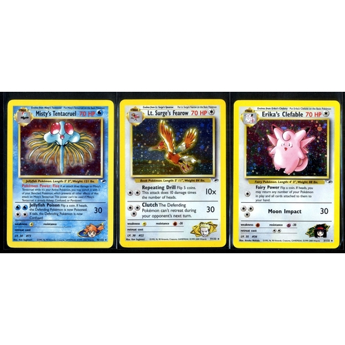 62 - 38 Holo Assorted Bundle - Base Set - Gym Heroes - 38 cards - Base Set:Alakazam, Blastoise, Chansey, ... 