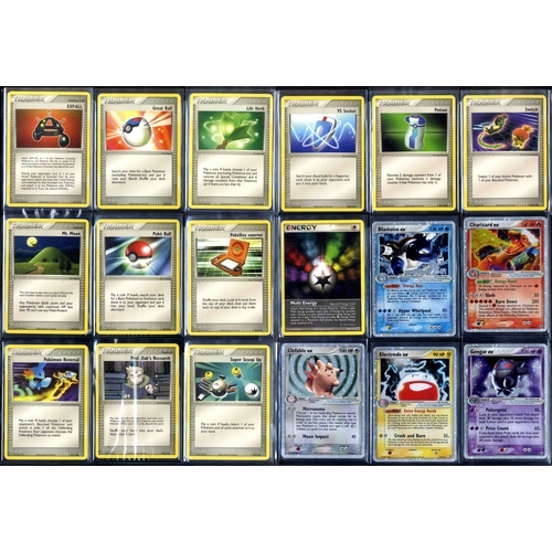 90 - EX Fire Red & Leaf Green Complete Set - All EX's & Secrets.  - This lot features a complete EX Fire ... 