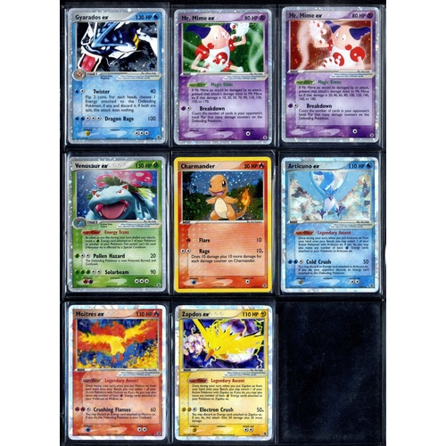 90 - EX Fire Red & Leaf Green Complete Set - All EX's & Secrets.  - This lot features a complete EX Fire ... 