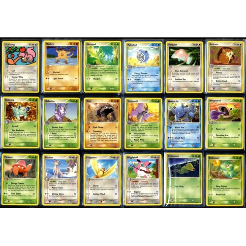 90 - EX Fire Red & Leaf Green Complete Set - All EX's & Secrets.  - This lot features a complete EX Fire ... 