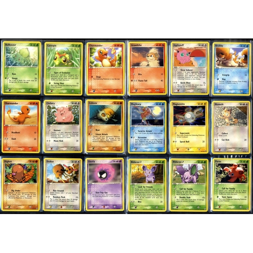 90 - EX Fire Red & Leaf Green Complete Set - All EX's & Secrets.  - This lot features a complete EX Fire ... 