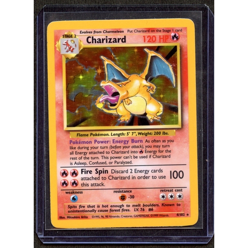 5 - Charizard Holo #4/102 - Base Set Near Mint - The card on everyone's lips… Base Set Charizard!The 199... 