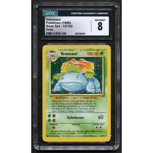 7 - CGC 8 - Venusaur – Base Set (1999)  - Standing strong and sturdy, it's Base Set Venusaur!The card ha... 