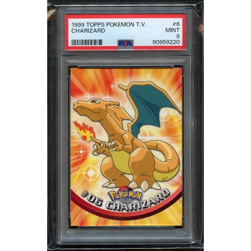 17 - PSA 9 - Charizard 1999 Topps Pokémon TV #6 - Ah, the non-holo Charizard cards from the TOPPS 1999 se... 