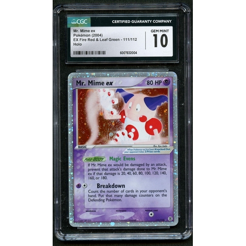 11 - CGC 10 Mr. Mime EX Holo - Fire Red & Leaf Green 2004 - #111/112