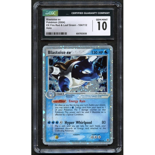 18 - CGC 10 Blastoise ex - EX Fire Red & Leaf Green 2004 - 104/112