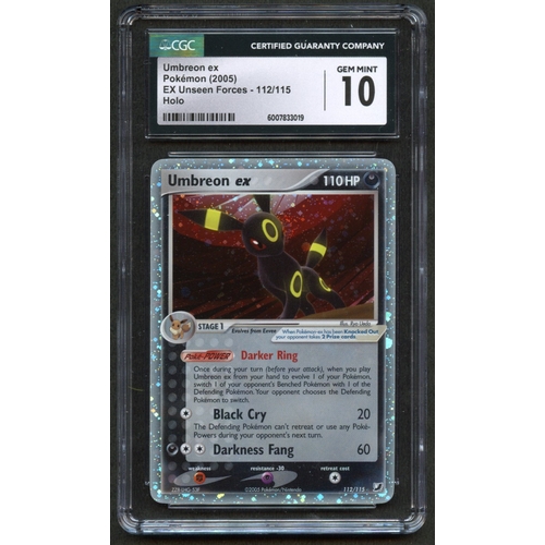 20 - CGC 10 Umbreon ex - EX Unseen Forces 2005 - 112/115 Holo