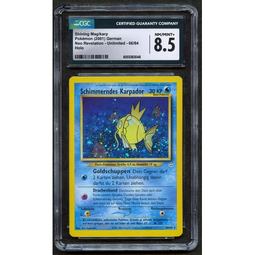 70 - CGC 8.5 Shining Magikarp - Neo Revelation GERMAN - [SCHIMMERNDES KARPADOR]