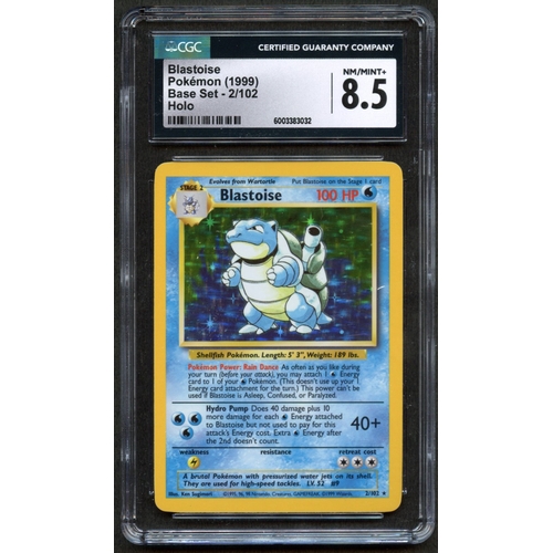 89 - CGC 8.5 Blastoise Unlimited  Base Set (1999) 