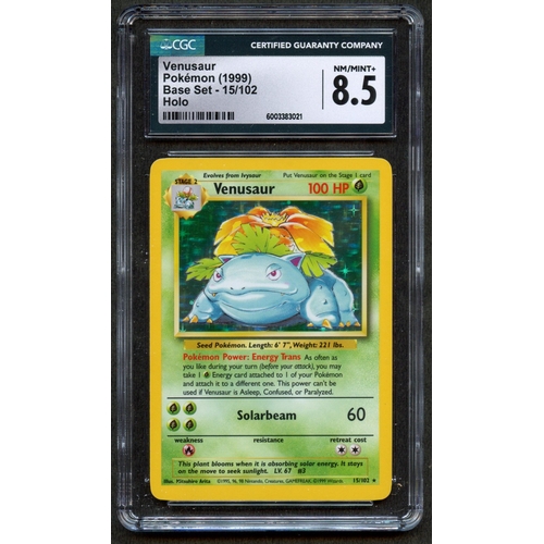 94 - CGC 8.5 Venusaur Unlimited  Base Set (1999) 