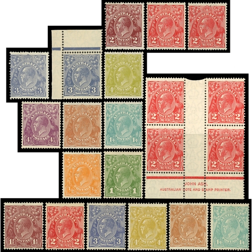 546 - Australia KGV head collection