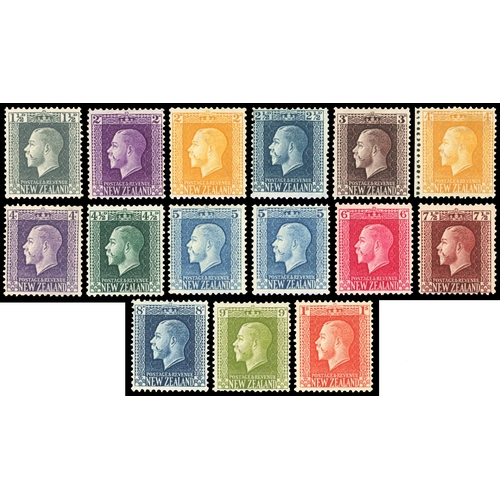 681 - New Zealand 1915-30 1½d to 1s perf 14x14½