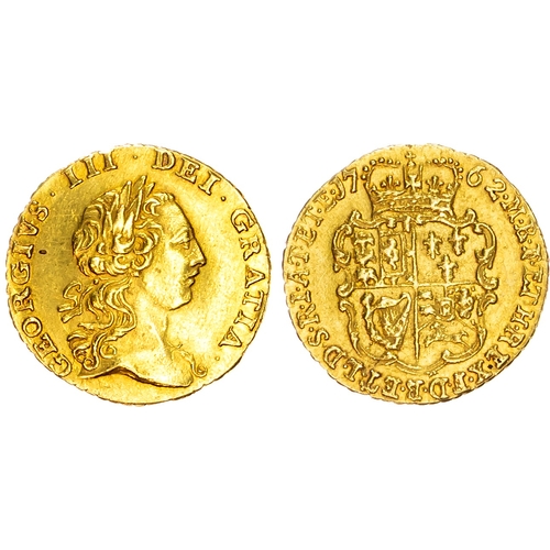 George III (1760-1820) Quarter Guinea, 1762. Laureate head right. Rev ...