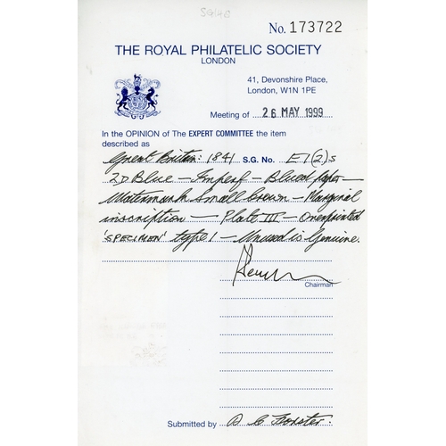 3597 - GB SG 14 2d plate 3 SPECIMEN