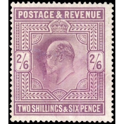 3726 - Great Britain 1902-10 2s6d Pale dull purple wmk inverted, SG 261wi