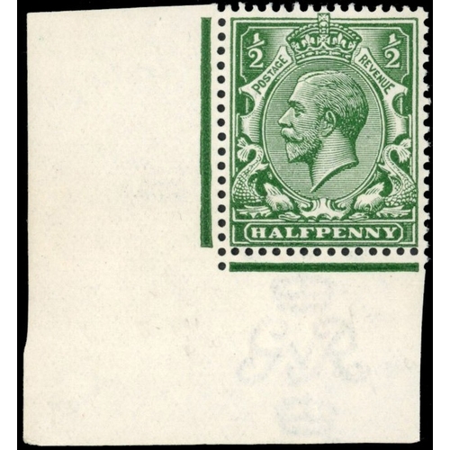 3774 - GB: 1912-24 Royal Cypher ï¿½ï¿½d deep bl