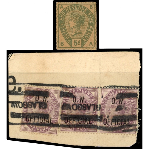 3918 - GB Government Parcels QV thirty-five used Parcel Post pieces