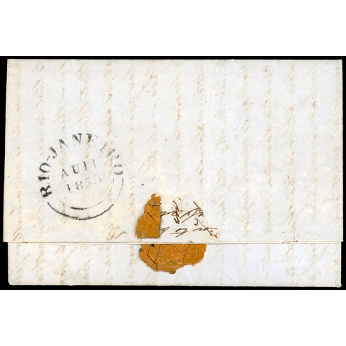 2075 - Brazil British Post Offices 1855 entire fine Crowned Circle