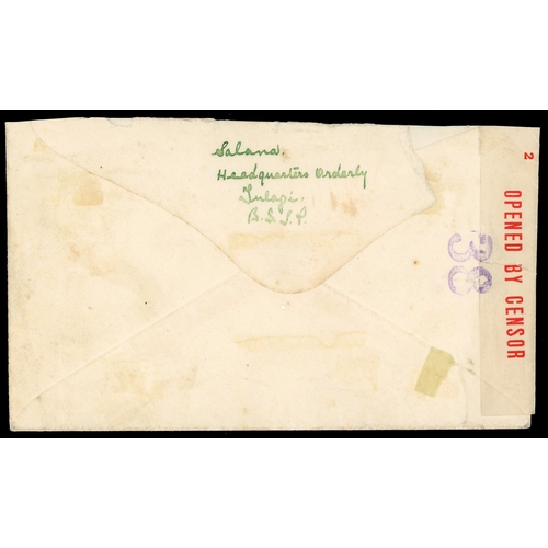 2564 - Solomon Islands 1942 cover to Auckland