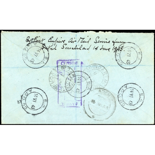 2567 - Somaliland 1943 Censor cover