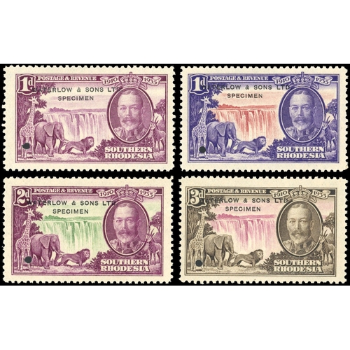 2610 - Southern Rhodesia SG 31-3 1935 Silver Jubilee printer's samples