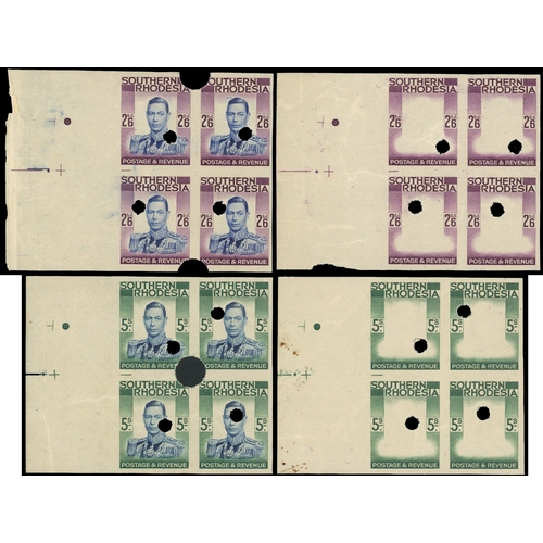 2619 - Southern Rhodesia SG 40-54 plate proof blocks collec tion