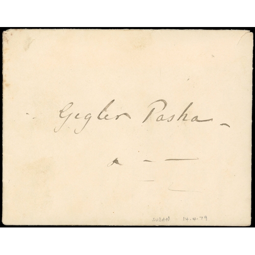 2627 - Sudan 1881-82 covers and letters to Carl Giegler, director of Sudan Posts