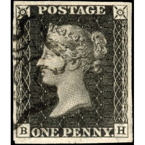 1061 - GB 1840 1d black Plate 11 used