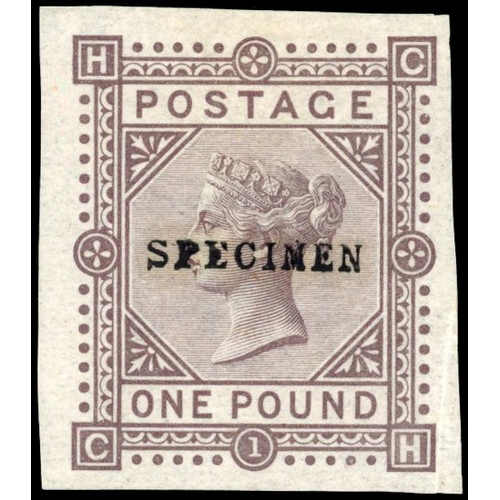 1121 - GB SG 129 1878 Â£1 brown-lilac colour trial in issued colou