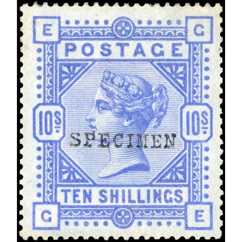 1141 - GB SG 177a 10s cobalt Specimen