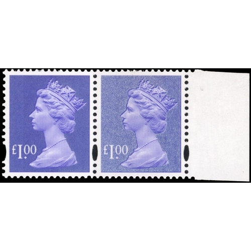 1297 - GB SG Y1743 1995 Â£1 with silver security ink error mint