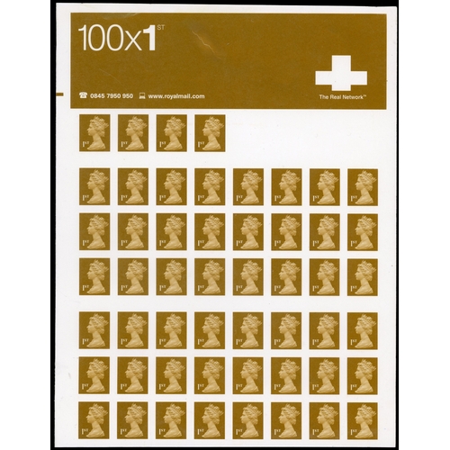 1307 - GB SG 2295 2002-3 Walsall 1st gold business sheet trials