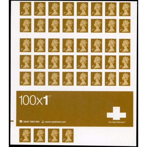 1307 - GB SG 2295 2002-3 Walsall 1st gold business sheet trials
