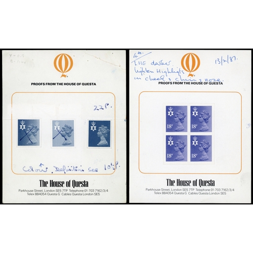 1314 - GB SG N129-145 Northern Ireland Questa colour trials