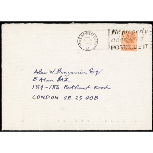 1334 - GB Ephemera 1985 letter signed by Arnold Machin