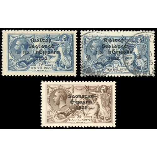 100 - Ireland 1922-27 Seahorse trio