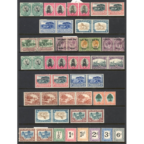 68 - South Africa and South West Africa mixed mint and used selection arranged on stockpages