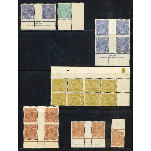 76 - Australia: mint and used selection arranged on large stockcards