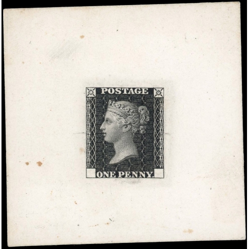 3023 - GB SG DP29a 1871 1d Ormond Hill Die Proof in black, Spec. DP29a