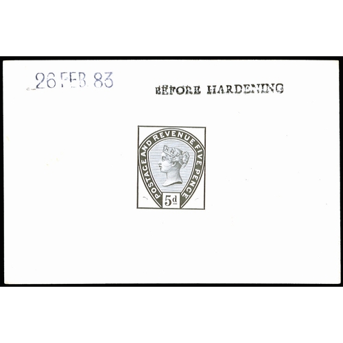 3130 - Great Britain 1883 5d Die proof (Unissued design with line under 