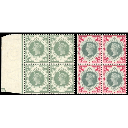 3142 - Great Britain 1887-1900 Jubilee set excl 4d blocks 4 mainly full o.g.