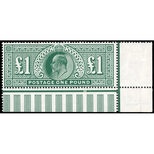 3157 - Great britain 1911 Somerset House KEVII Â£1 large part o.g