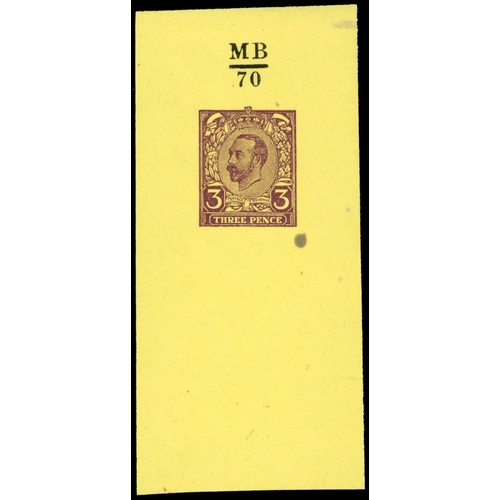 3158 - GB 1911-12 Hentschel small format 3d essay in purple